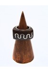 Anillo Ecoplata Madera tallada