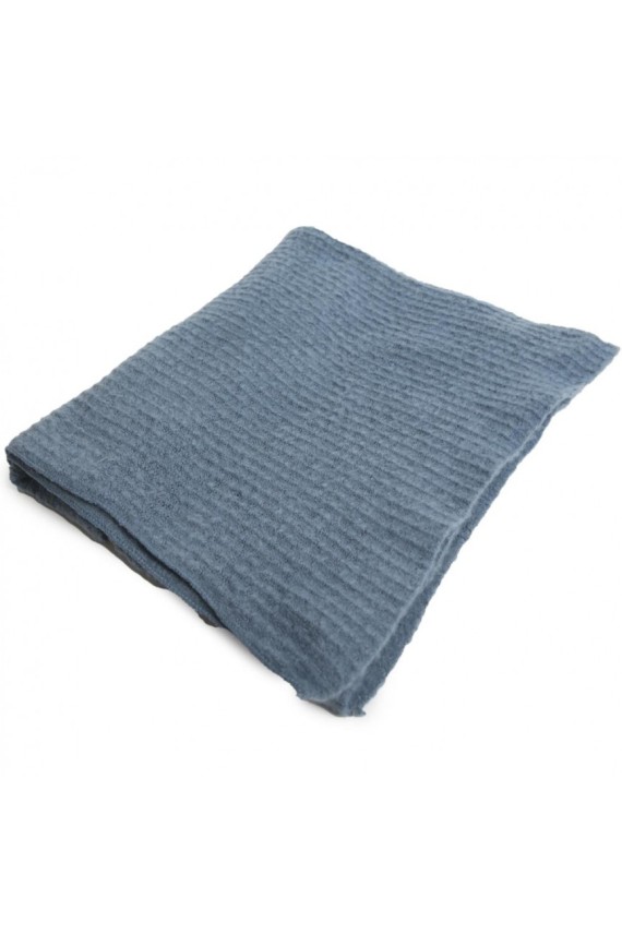 Bufanda Normandía lisa azul