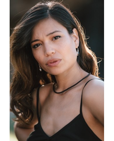 Collar trenza cuero Pampa unisex