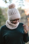 Conjunto gorro y cuello Merengue unisex Conjunto gorro y cuello Merengue unisex