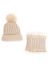 Conjunto gorro y cuello Merengue unisex Conjunto gorro y cuello Merengue unisex