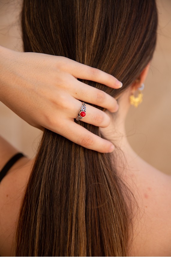 Anillo Mysaria plateado House of the dragon