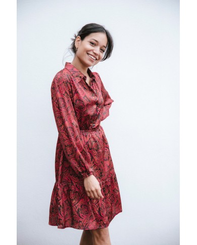 Vestido camisero Janette satén Vestido camisero Janette satén