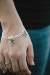 Pulsera Aro Plata Abalorios