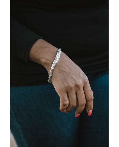 Pulsera Plata trenzada Bali