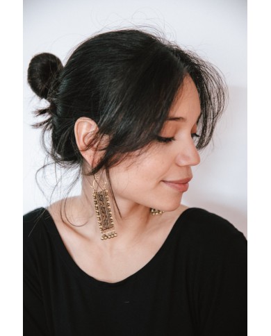 Pendientes Clara bronce