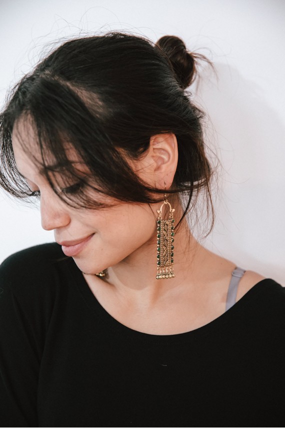 Pendientes Clara bronce