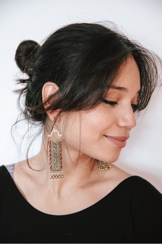 Pendientes Clara bronce