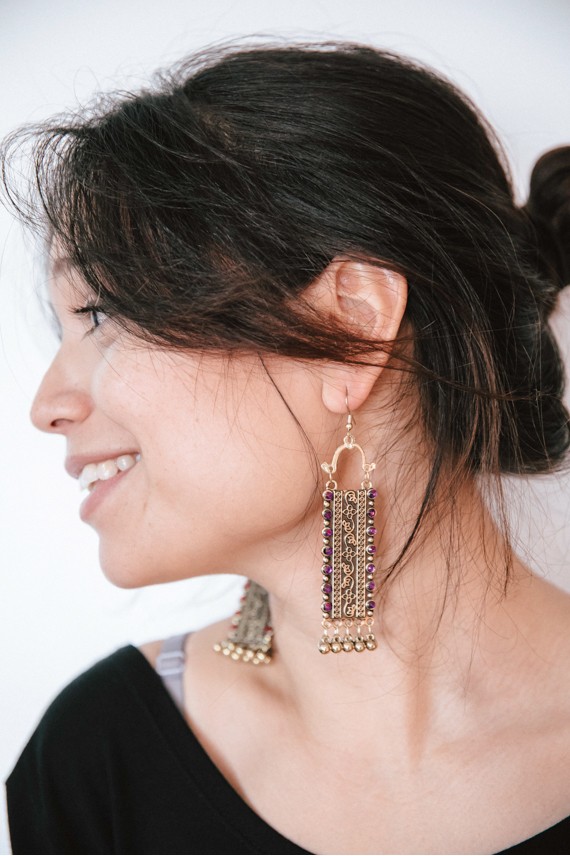 Pendientes Clara bronce