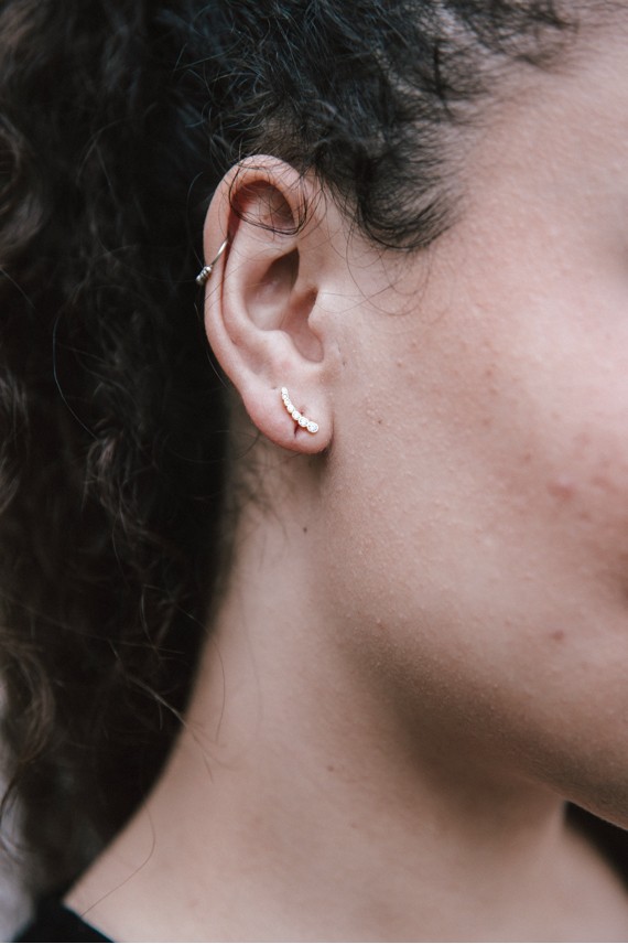 Pendientes plata Fugaz Pendientes plata Fugaz