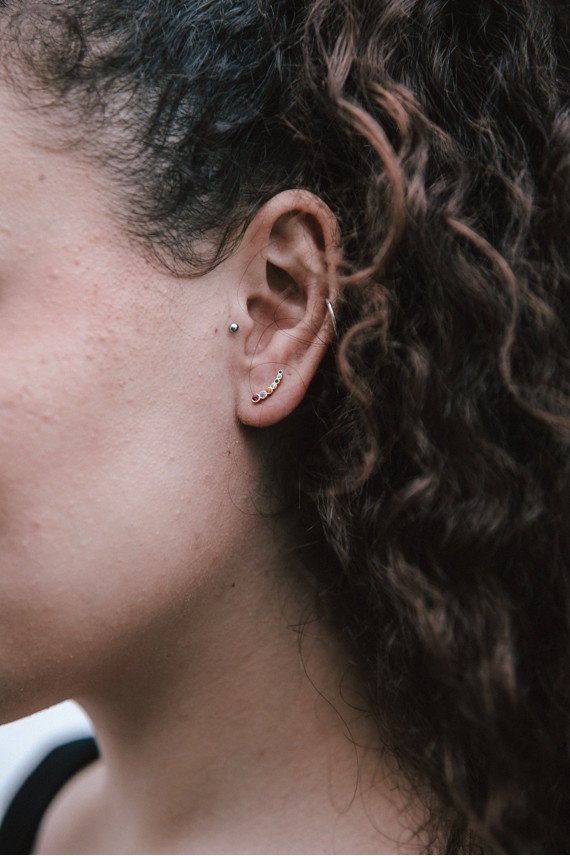 Pendientes plata Fugaz Pendientes plata Fugaz