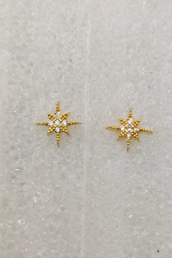 Pendientes plata dorada Vega Pendientes plata dorada Vega