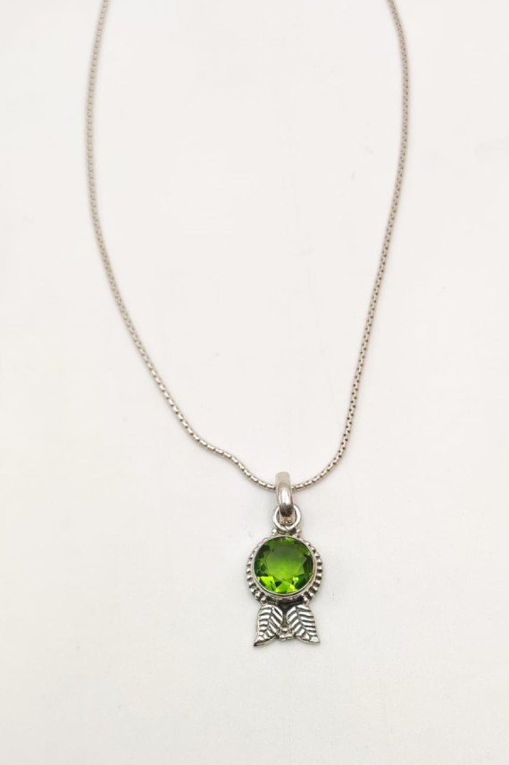 Colgante plata Amapola