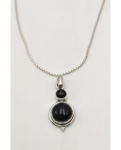 Colgante plata Onix Colgante plata Onix