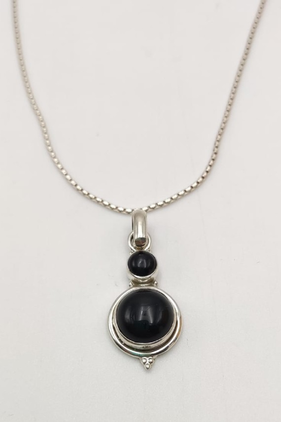Colgante plata Onix Colgante plata Onix