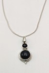 Colgante plata Onix