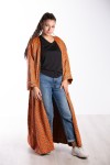 Abrigo Kimono Shruti artesanal en telas sari y bordados