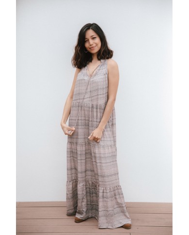 Vestido Kuti India gold malva Vestido Kuti India gold malva