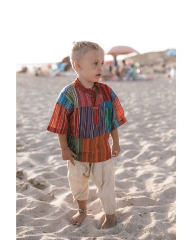 Camisa Nepal Patchwork Camisa Nepal Patchwork