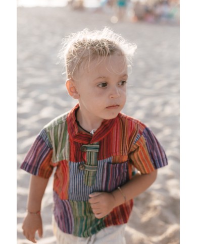 Camisa Nepal Patchwork Camisa Nepal Patchwork