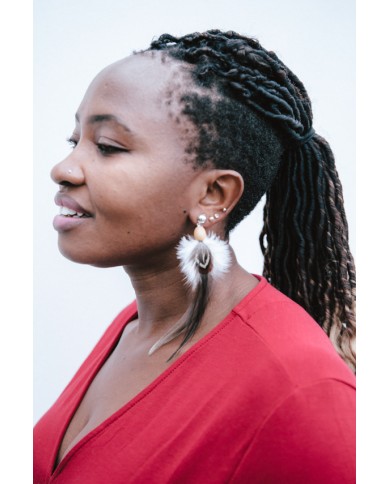 Pendientes pluma Amoroso