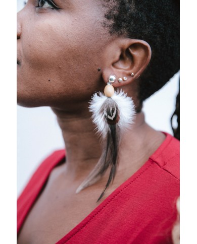 Pendientes pluma Amoroso