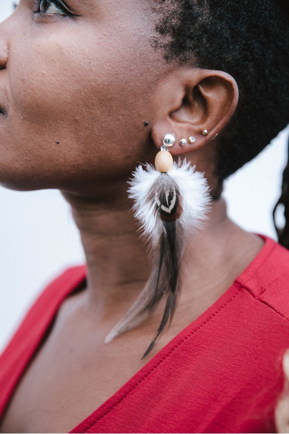 Pendientes pluma Amoroso Pendientes pluma Amoroso