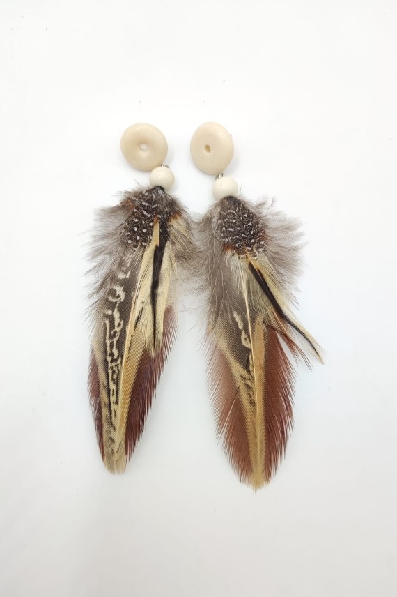 Pendientes pluma Alma Pendientes pluma Alma