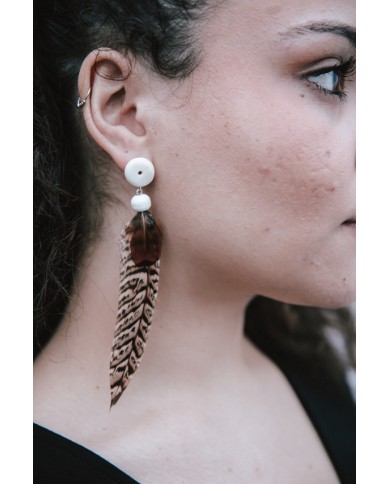 Pendientes pluma Alma