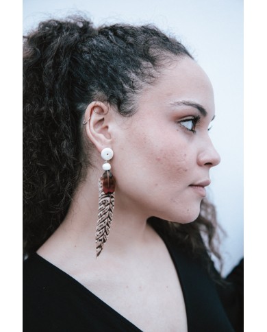 Pendientes pluma Alma