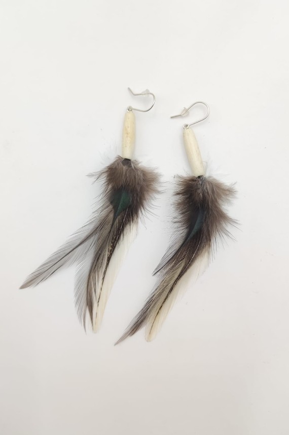 Pendientes pluma Akono Pendientes pluma Akono