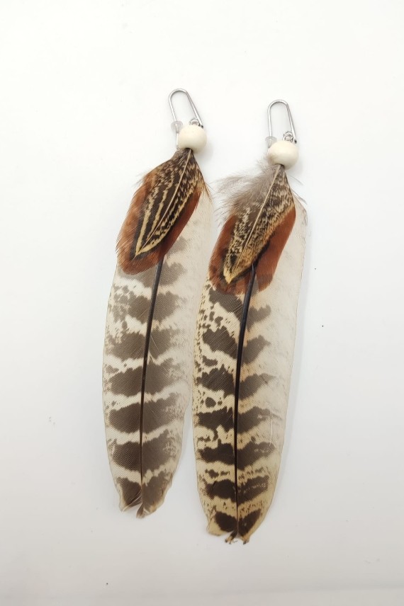 Pendientes pluma Amazonas Pendientes pluma Amazonas