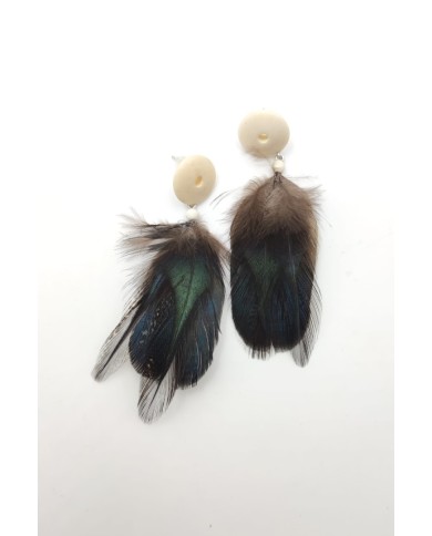 Pendientes pluma Sarabí Pendientes pluma Sarabí