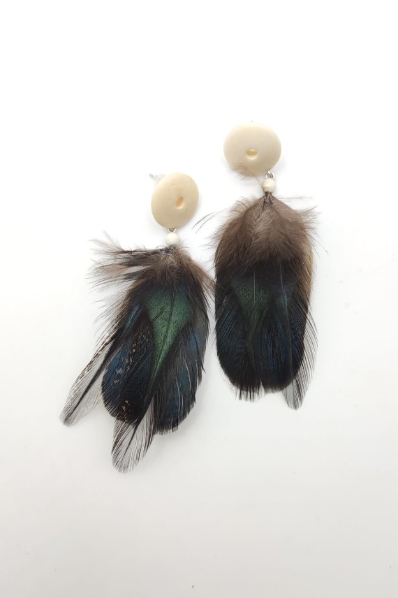 Pendientes pluma Sarabí Pendientes pluma Sarabí