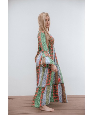 Vestido Jehro India azul