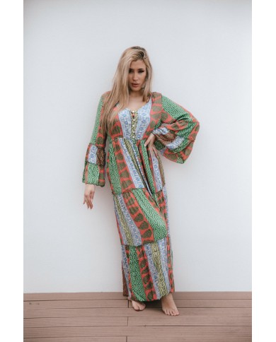 Vestido Jehro India azul