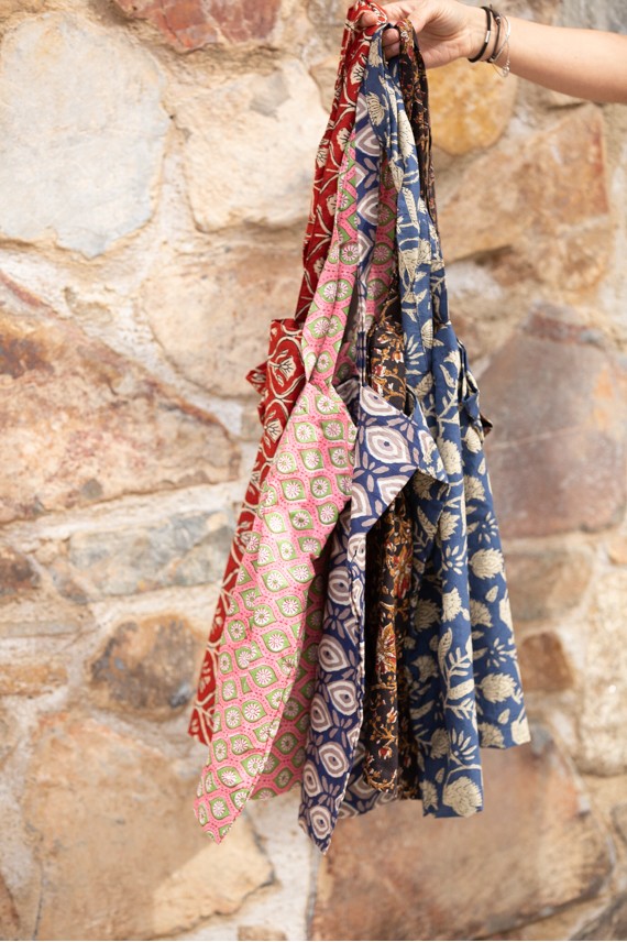 Bolsa algodón Block printing Bolsa algodón Block printing