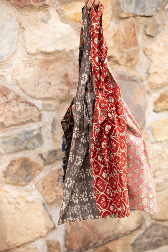 Bolsa algodón Block printing Bolsa algodón Block printing