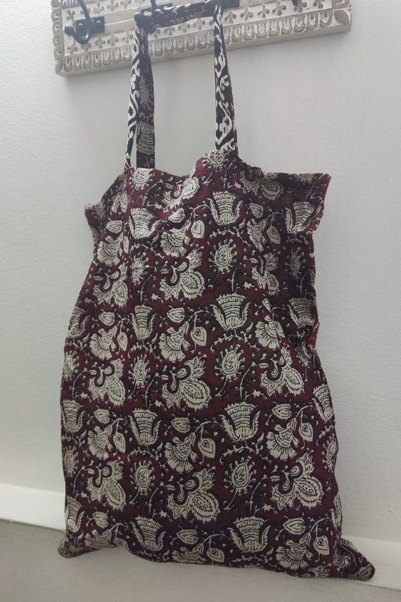 Bolsa algodón Block printing Bolsa algodón Block printing