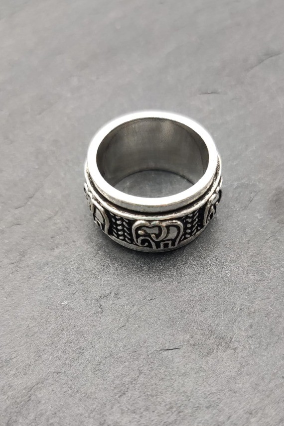 Anillo plata Elephant antiestrés Anillo plata Elephant antiestrés