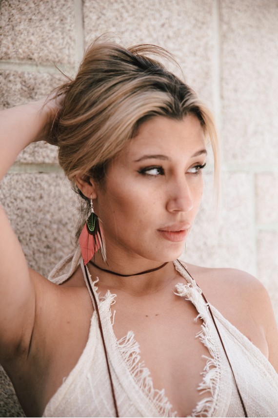 Pendientes pluma Yann Pendientes pluma Yann