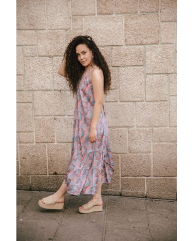 Vestido Seda Mia Sari lila