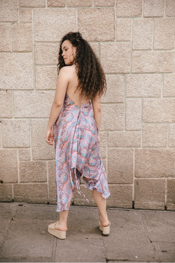 Vestido Seda Mia Sari lila