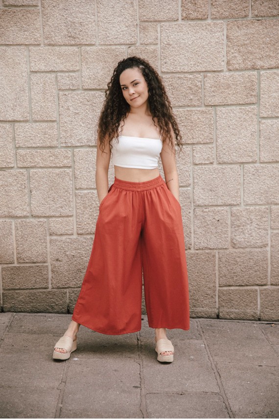 Pantalón Brahim Rojo Palazzo