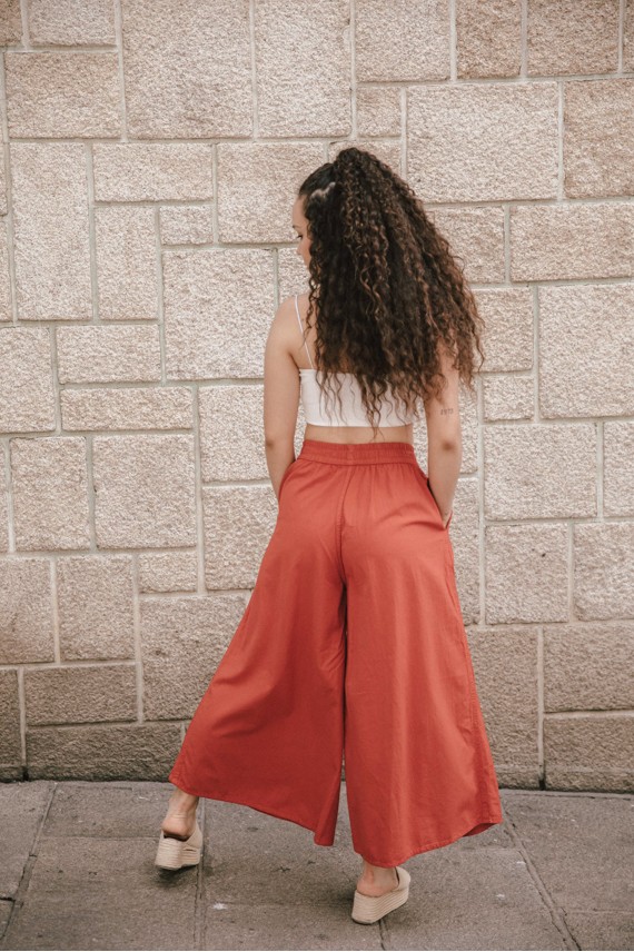 Pantalón Brahim Rojo Palazzo