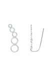 Pendientes trepador plata círculos Pendientes trepador plata círculos
