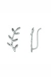 Pendiente trepador plata Hojas