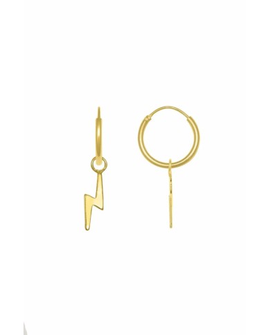 Pendientes aro con rayo colgante en plata de ley, hechos a mano en India, estilo boho moderno, Samarkanda. Pendientes aro con rayo colgante en plata de ley, hechos a mano en India, estilo boho moderno, Samarkanda.