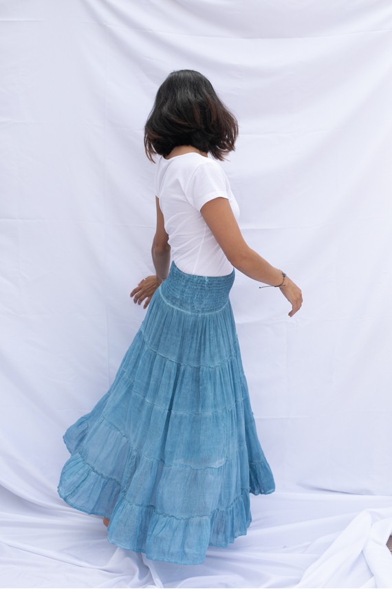 Falda Larga Velo Algodón