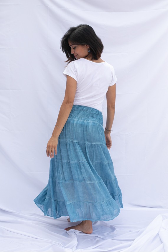 Falda Larga Velo Algodón